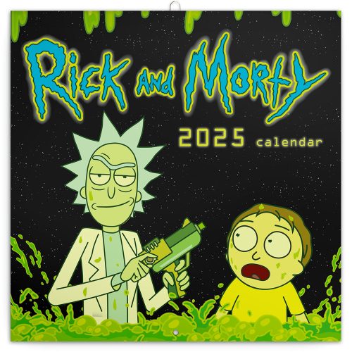 Falinaptár képes lemeznaptár 300x300mm, Rick and Morty Realsystem 2025.